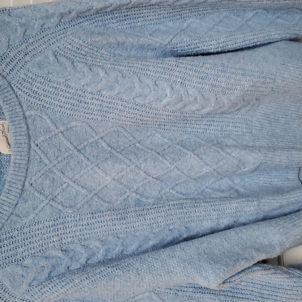 Universal Thread Light Blue Cable Knit Sweater - image 7